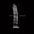 6.5in Clear Unisex Glass Crystal Dildo For Female Male Lesbian Gay