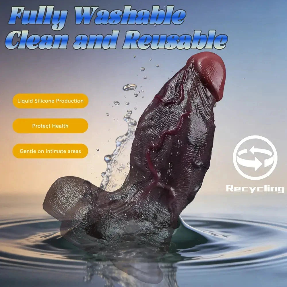 6.5in Dual Density Silicone Soft Real Feeling Dildo Adult Intimacy Product