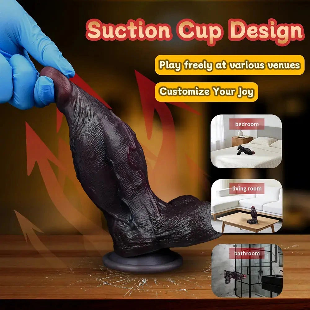 6.5in Dual Density Silicone Soft Real Feeling Dildo Adult Intimacy Product