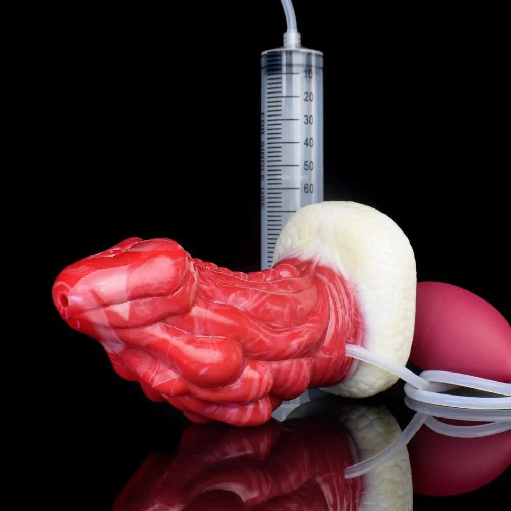 6.5in Fantasy Monster Silicone Soft Dragon Ejaculating Women Dildo