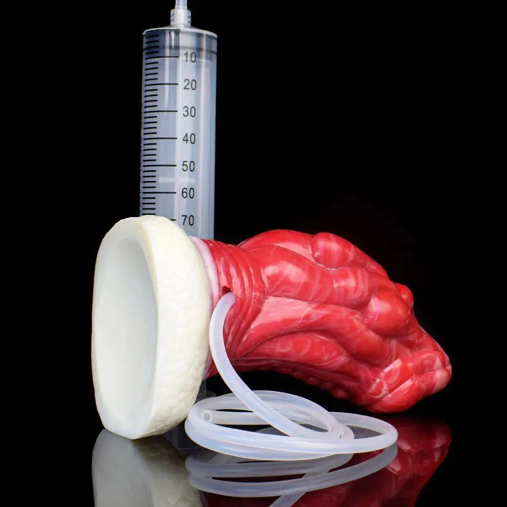 6.5in Fantasy Monster Silicone Soft Dragon Ejaculating Women Dildo