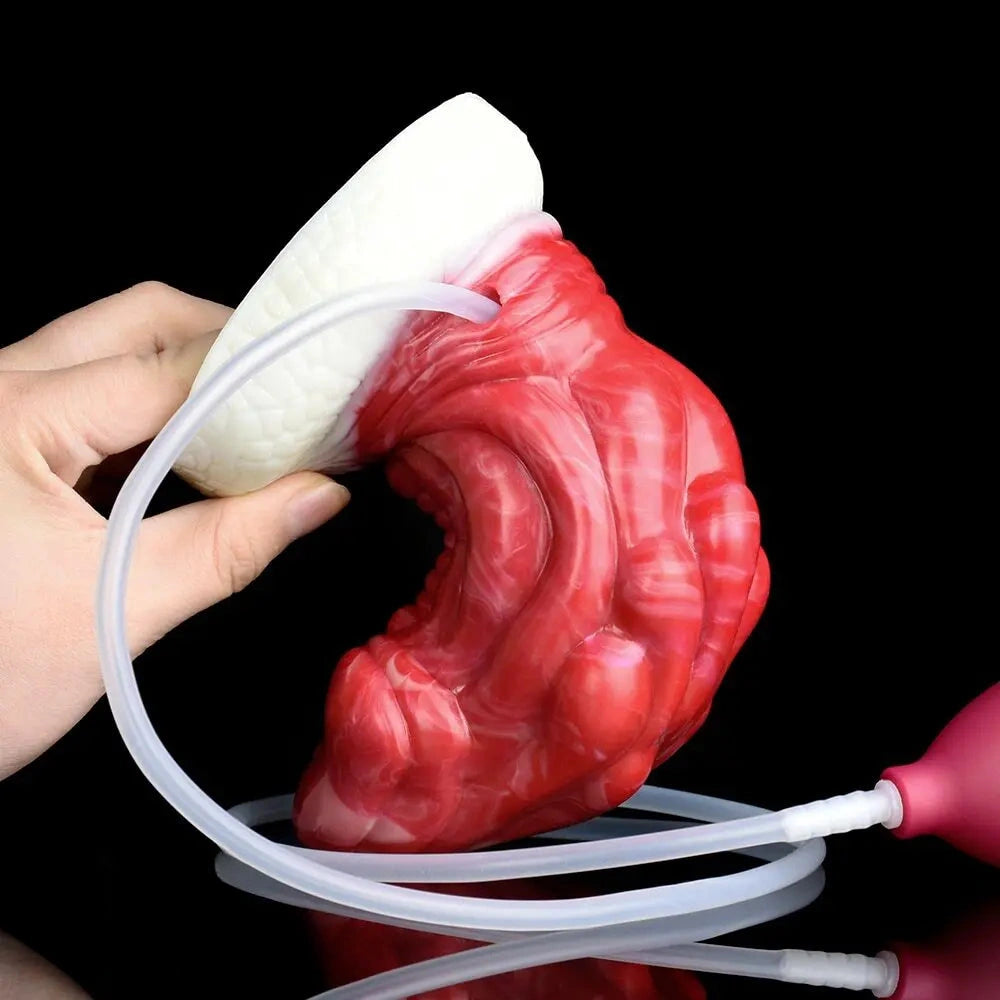 6.5in Fantasy Monster Silicone Soft Dragon Ejaculating Women Dildo