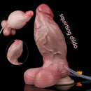 6.5in Inflatable Water-Spraying Silicone Soft Anal Penis Dildo Adult Toy