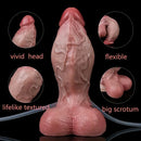 6.5in Inflatable Water-Spraying Silicone Soft Anal Penis Dildo Adult Toy