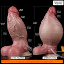 6.5in Inflatable Water-Spraying Silicone Soft Anal Penis Dildo Adult Toy