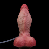 6.5in Liquid Thick Fat Real Silicone Double Layer Realistic Cumming Dildo