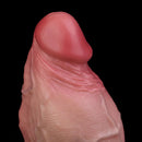 6.5in Liquid Thick Fat Real Silicone Double Layer Realistic Cumming Dildo