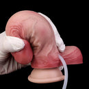 6.5in Liquid Thick Fat Real Silicone Double Layer Realistic Cumming Dildo