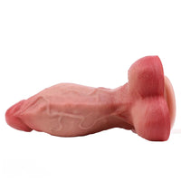 6.5in Liquid Thick Fat Real Silicone Double Layer Realistic Cumming Dildo