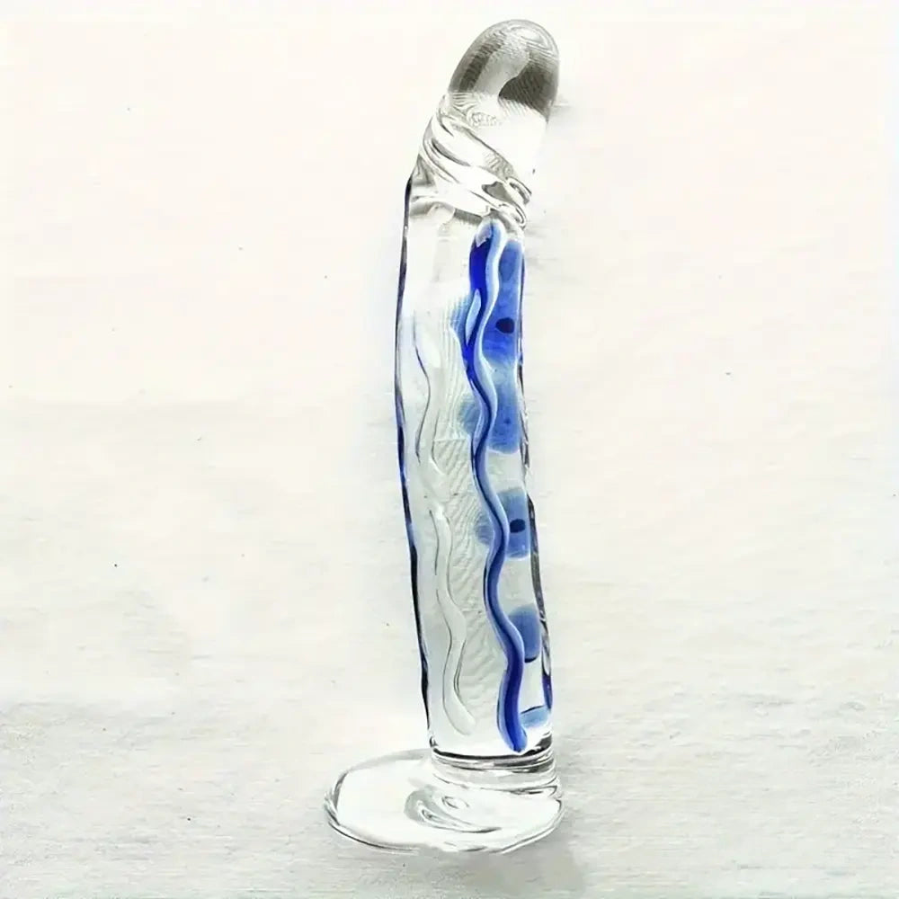 6.5in Premium Crystal Glass Dildo Sex Toy For Vagina Glass Sex Toy