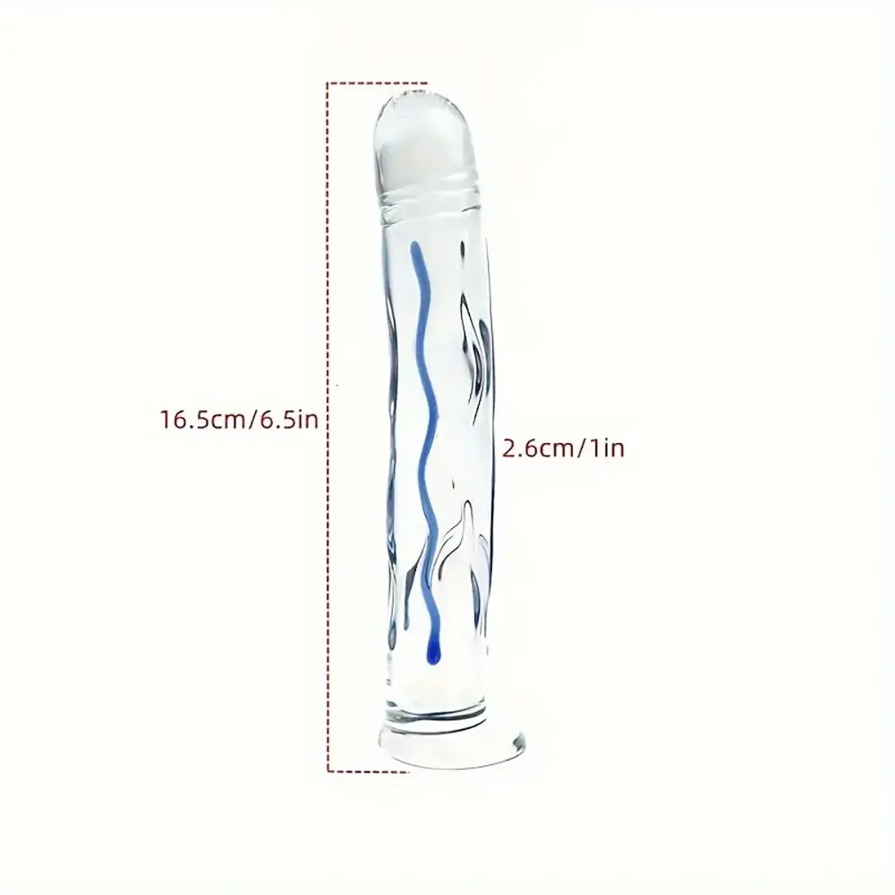 6.5in Premium Crystal Glass Dildo Sex Toy For Vagina Glass Sex Toy