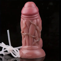 6.5in Realistic Injured Penis Thick Liquid Silicone Squirting Dildo