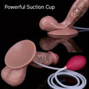 6.5in Realistic Liquid Silicone Spray Simulate Vein Muscle-like Soft Dildo