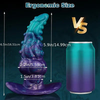 6.5in Silicone Octopus Wearable Portable Dildo For G Spot Prostate Stimulation
