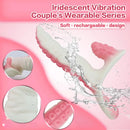 6.5in Tentacle Strap on Vibrating Dildo Natural Curved Soft Liquid Silicone