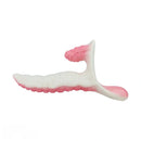 6.5in Tentacle Strap on Vibrating Dildo Natural Curved Soft Liquid Silicone