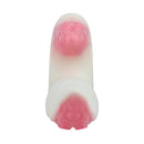 6.5in Tentacle Strap on Vibrating Dildo Natural Curved Soft Liquid Silicone