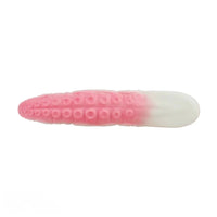 6.5in Tentacle Strap on Vibrating Dildo Natural Curved Soft Liquid Silicone