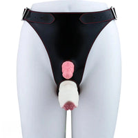 6.5in Tentacle Strap on Vibrating Dildo Natural Curved Soft Liquid Silicone
