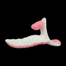 6.5in Tentacle Strap on Vibrating Dildo Natural Curved Soft Liquid Silicone