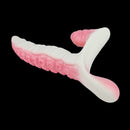 6.5in Tentacle Strap on Vibrating Dildo Natural Curved Soft Liquid Silicone