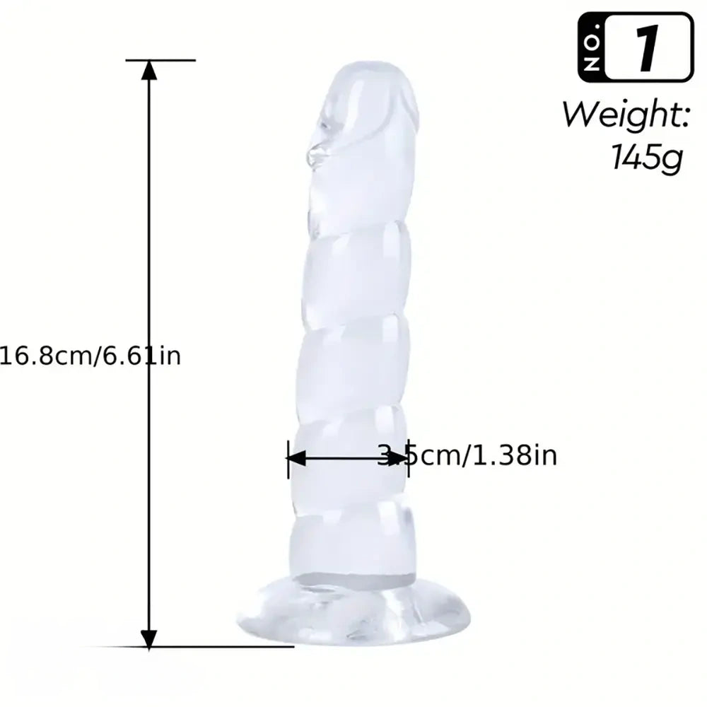 6.61in 6.69in Unisex Fantasy Dildo For G-Spot & P-Spot Stimulation