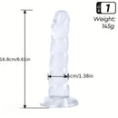 6.61in 6.69in Unisex Fantasy Dildo For G-Spot & P-Spot Stimulation