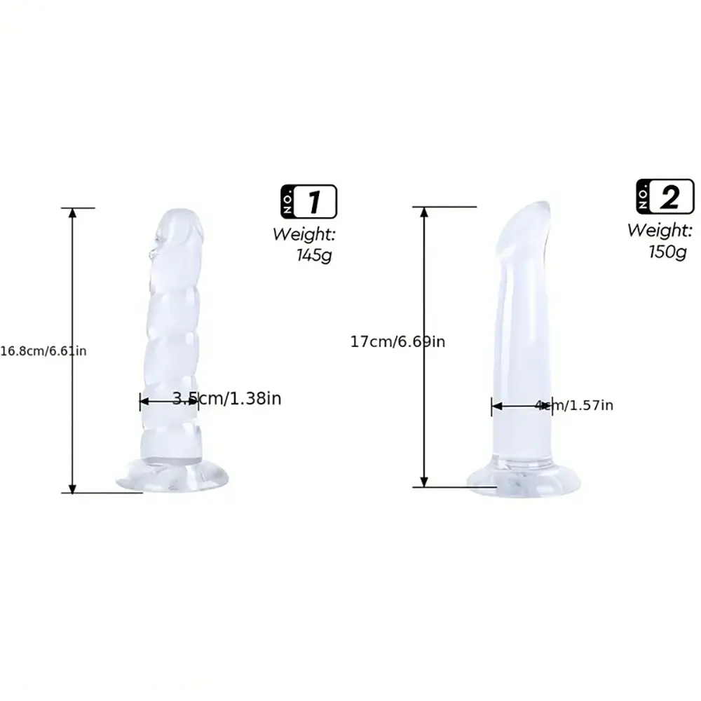 6.61in 6.69in Unisex Fantasy Dildo For G-Spot & P-Spot Stimulation