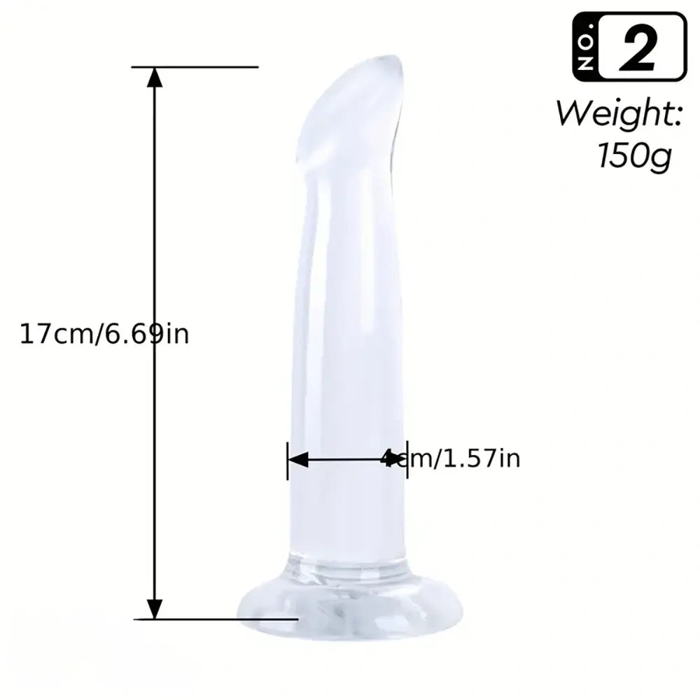 6.61in 6.69in Unisex Fantasy Dildo For G-Spot & P-Spot Stimulation