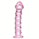 6.61in Clear Glass Adult Sex G-spot Spiked Dildo Anal Stimulation Toy