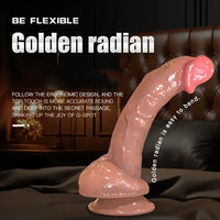 6.61in Real Silicone Soft Lifelike Cock Anal Dildo For Women Orgasm