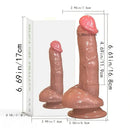 6.61in Real Silicone Soft Lifelike Cock Anal Dildo For Women Orgasm