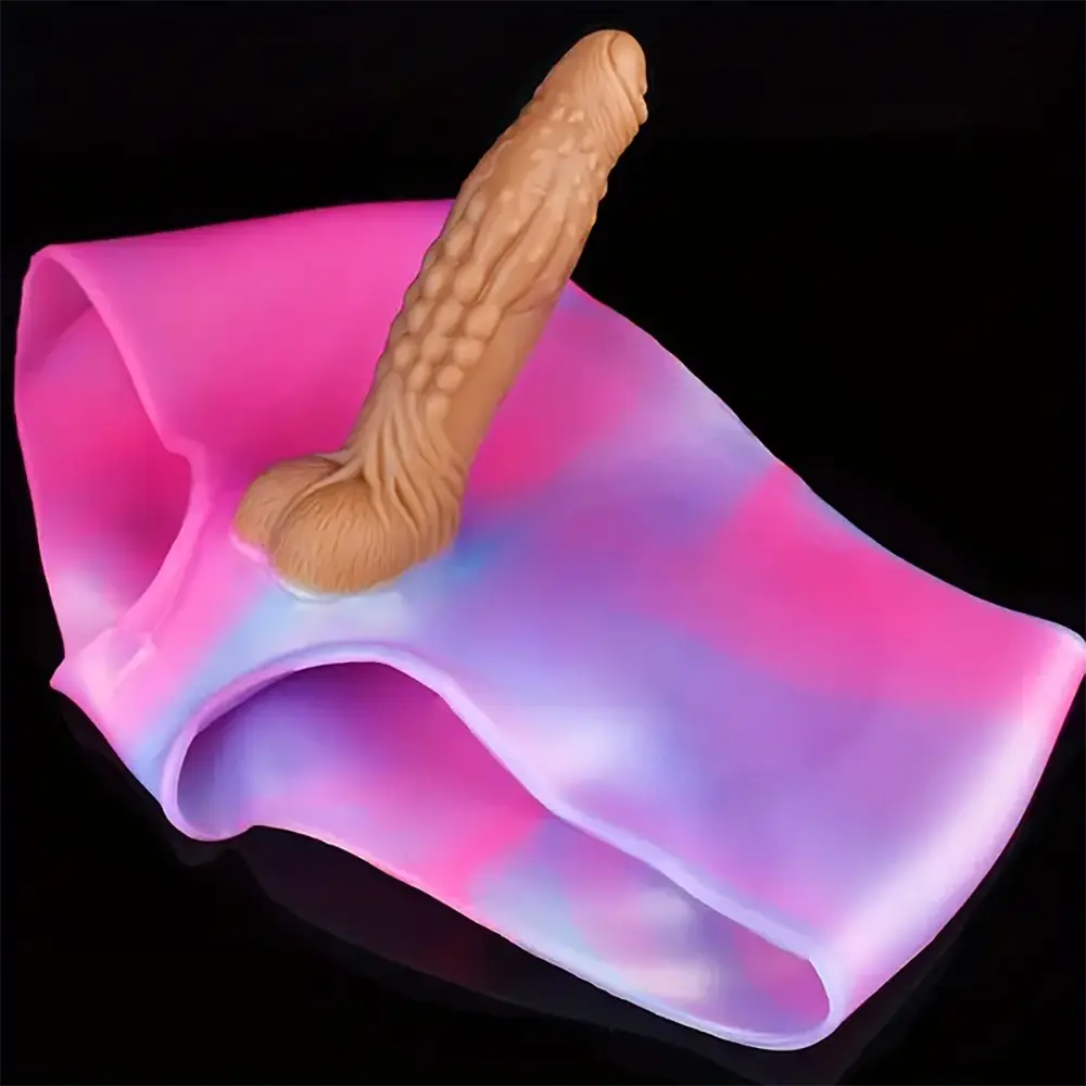 6.61in Soft Silicone Strap on Dildo Pants For Women G Spot Stimulation