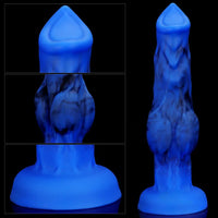 6.65in 7.63in 8.3in 9.25in 10.03in Fantasy Dog Cock Knot Dildo
