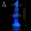 6.65in 7.63in 8.3in 9.25in 10.03in Fantasy Dog Cock Knot Dildo
