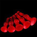 6.65in 7.63in 8.3in 9.25in 10.03in Red Black Mixed Monster Dog Knot Dildo