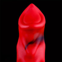 6.65in 7.63in 8.3in 9.25in 10.03in Red Black Mixed Monster Dog Knot Dildo