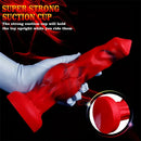 6.65in 7.63in 8.3in 9.25in 10.03in Red Black Mixed Monster Dog Knot Dildo