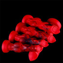 6.65in 7.63in 8.3in 9.25in 10.03in Red Black Mixed Monster Dog Knot Dildo