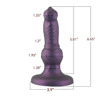 6.65in Dog Knot Silicone Dildo Suitable For Female And Male Cock Toy