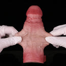 6.65in Real Lifelike Hollow Silicone Soft Dildo Penis Sleeve For Lengthened