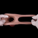 6.65in Real Lifelike Hollow Silicone Soft Dildo Penis Sleeve For Lengthened