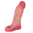 6.65in Real Lifelike Hollow Silicone Soft Dildo Penis Sleeve For Lengthened