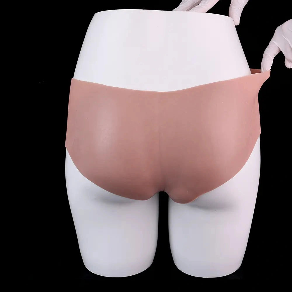 6.65in Silicone Realistic Feeling Strap on Dildo Pants Hollow Cock Sleeve