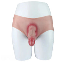 6.65in Silicone Realistic Feeling Strap on Dildo Pants Hollow Cock Sleeve