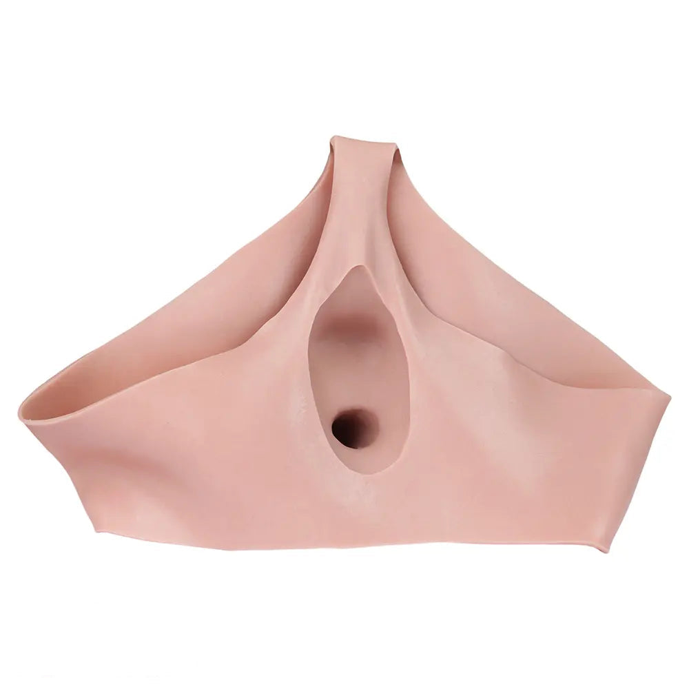 6.65in Silicone Realistic Feeling Strap on Dildo Pants Hollow Cock Sleeve