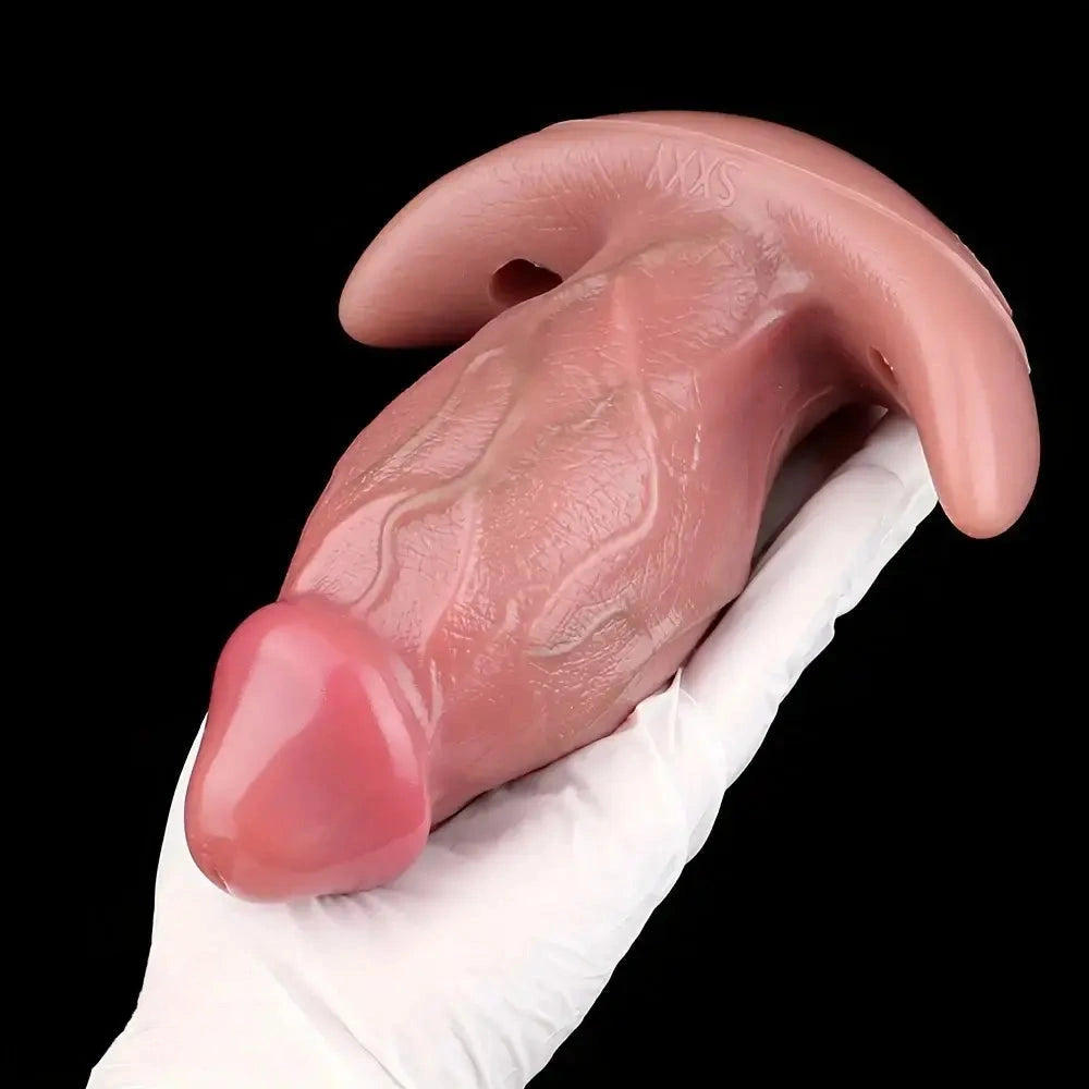 6.65in Textured Realistic Silicone Female Strap on Dildo With Strapon Belt