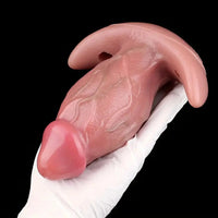 6.65in Textured Realistic Silicone Female Strap on Dildo With Strapon Belt