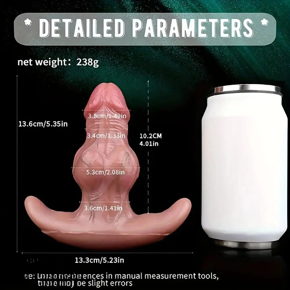 6.65in Textured Realistic Silicone Female Strap on Dildo With Strapon Belt