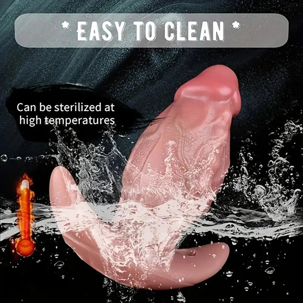 6.65in Textured Realistic Silicone Female Strap on Dildo With Strapon Belt